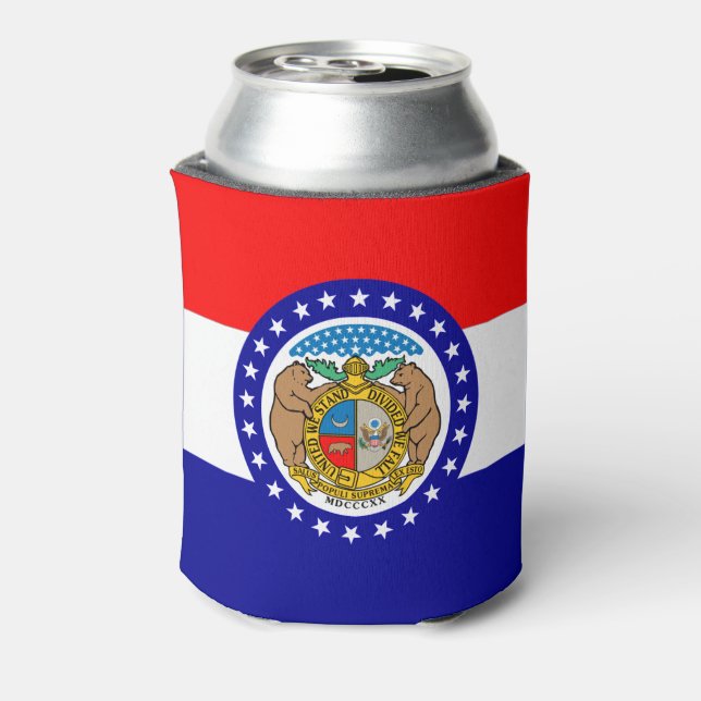 Enfriador De Latas Bandera de Misuri (Reverso de la lata)