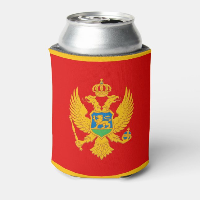Enfriador De Latas Bandera de Montenegro (Reverso de la lata)