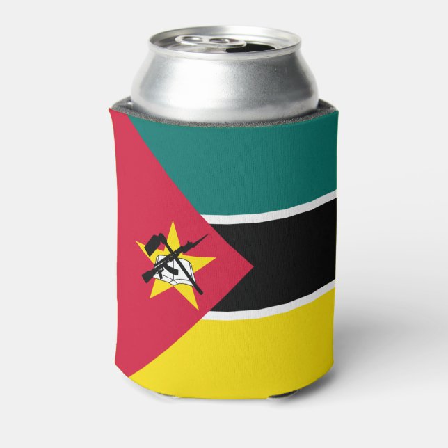 Enfriador De Latas Bandera de Mozambique (Reverso de la lata)