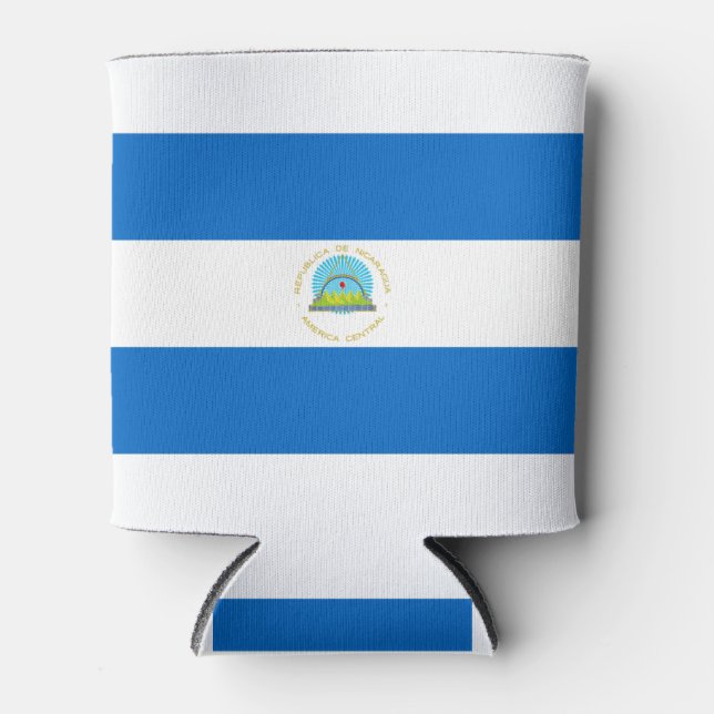 Enfriador De Latas Bandera de Nicaragua (Anverso)