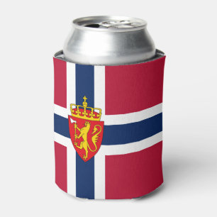 Enfriador De Latas Bandera de Noruega/ Escudo de armas