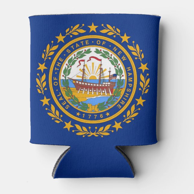 Enfriador De Latas Bandera de Nuevo Hampshire (Anverso)