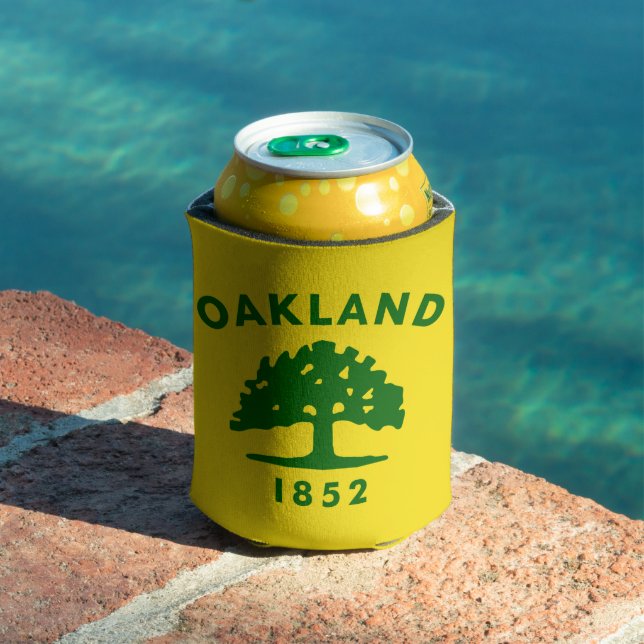 Enfriador De Latas Bandera de Oakland, California (Piscina in situ)