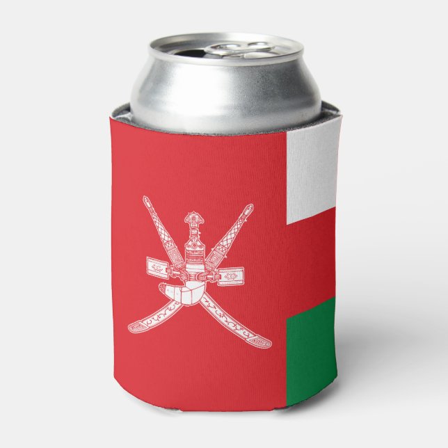 Enfriador De Latas Bandera de Omán (Lata Anverso)