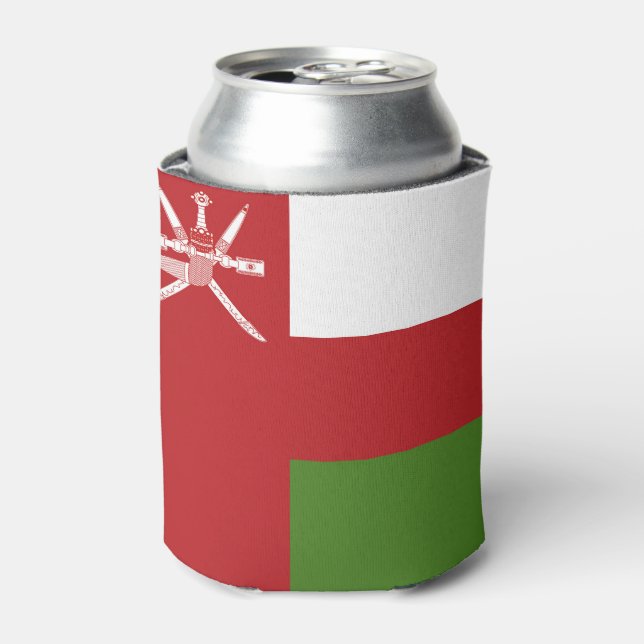 Enfriador De Latas Bandera de Omán (Lata Anverso)