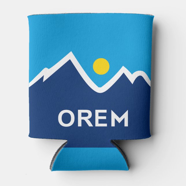 Enfriador De Latas Bandera de Orem, Utah (Anverso)