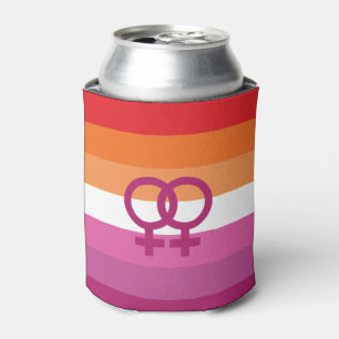 Enfriador De Latas Bandera de orgullo lésbico WLW