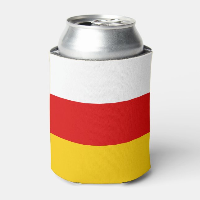 Enfriador De Latas Bandera de Osetia del Sur (Lata Anverso)
