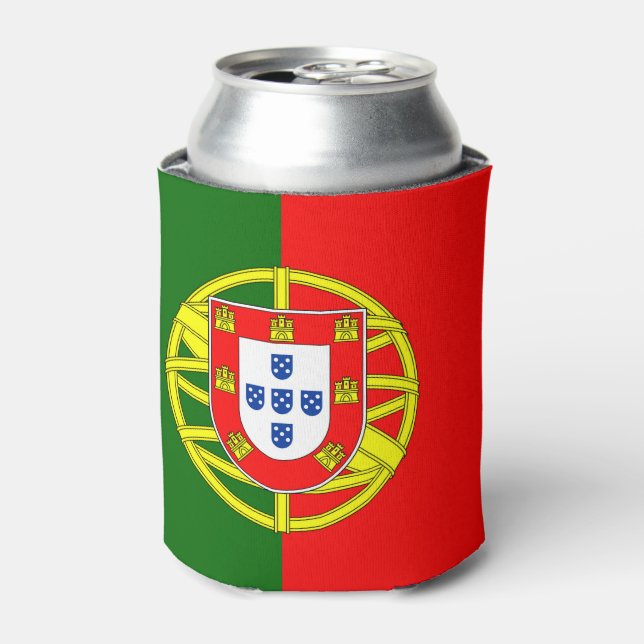 Enfriador De Latas Bandera de Portugal (Lata Anverso)