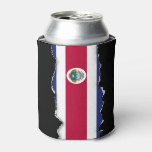 Enfriador De Latas Bandera de Rican de la costa