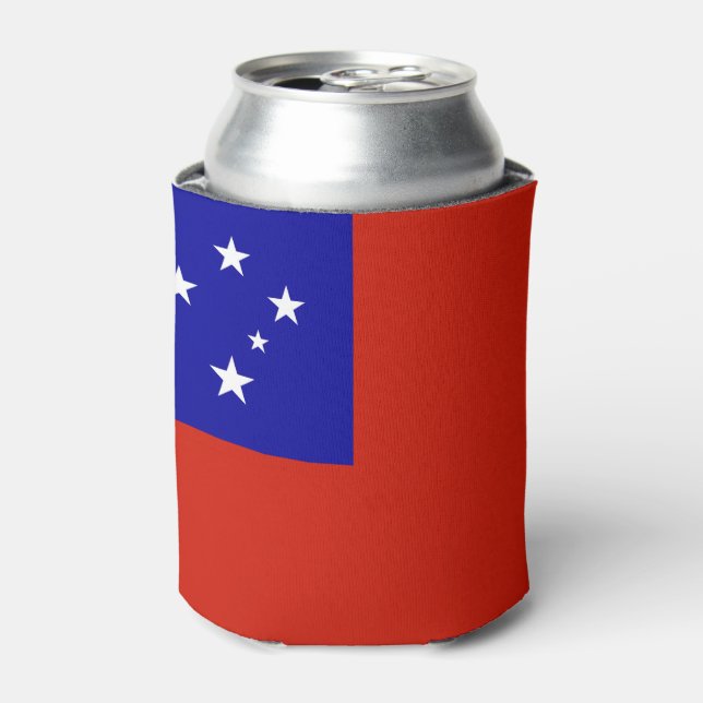 Enfriador De Latas Bandera de Samoa (Lata Anverso)