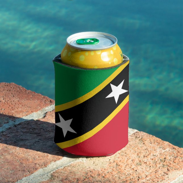 Enfriador De Latas Bandera de San Cristóbal y Nieves (Piscina in situ)