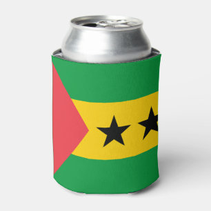 Enfriador De Latas Bandera de Santo Tomé y Príncipe