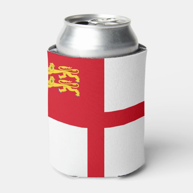 Enfriador De Latas Bandera de Sark (Lata Anverso)