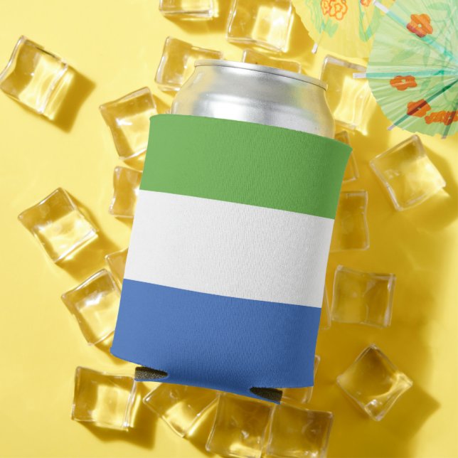 Enfriador De Latas Bandera de Sierra Leona (Verano in situ)