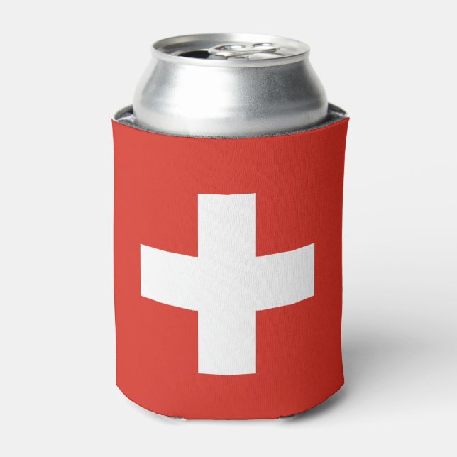 Enfriador De Latas Bandera de Suiza (Lata Anverso)
