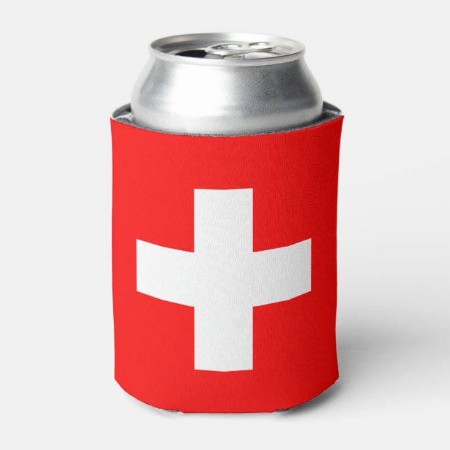 Enfriador De Latas Bandera de Suiza (Lata Anverso)