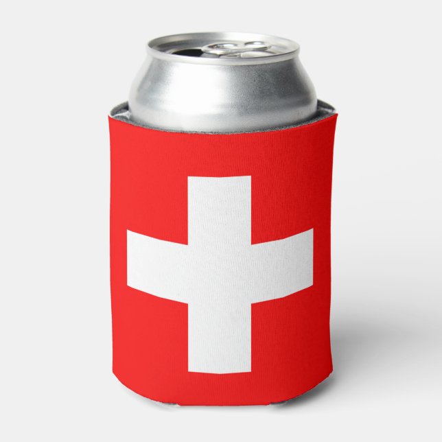 Enfriador De Latas Bandera de Suiza (Lata Anverso)
