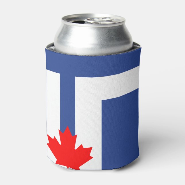 Enfriador De Latas Bandera de Toronto, Ontario (Lata Anverso)