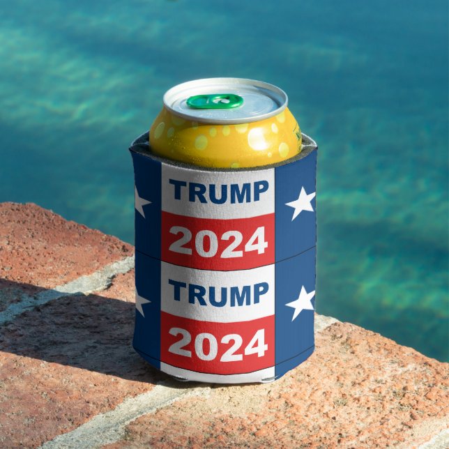 Enfriador De Latas Bandera de Trump 2024 en Texas (Piscina in situ)