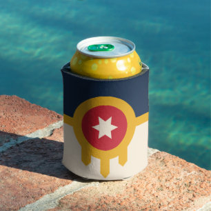Enfriador De Latas Bandera de Tulsa, Oklahoma