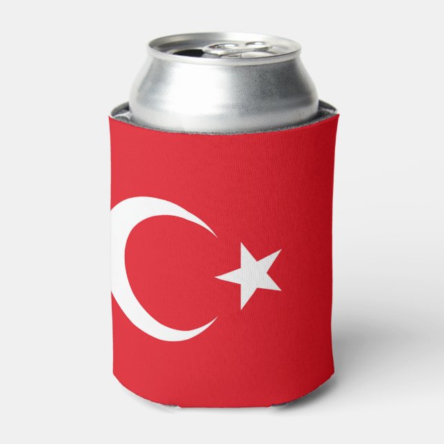 Enfriador De Latas Bandera de Turquía (Lata Anverso)