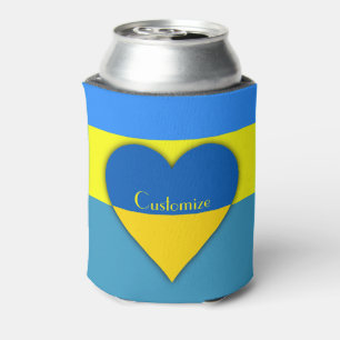 Enfriador De Latas Bandera de Ucrania azul Thunder_Cove