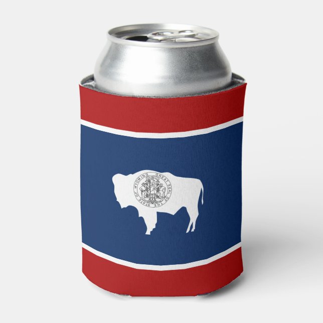Enfriador De Latas Bandera de Wyoming (Lata Anverso)