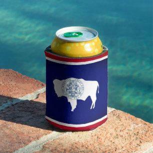 Enfriador De Latas Bandera de Wyoming