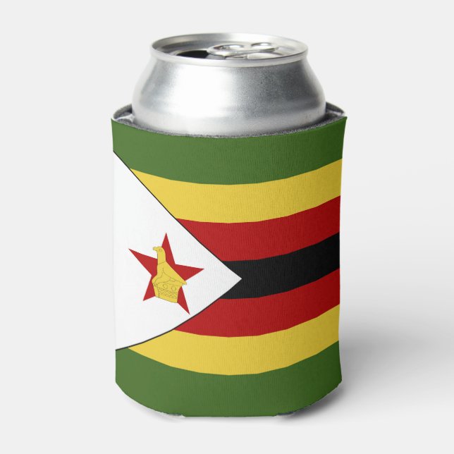 Enfriador De Latas Bandera de Zimbabue (Lata Anverso)