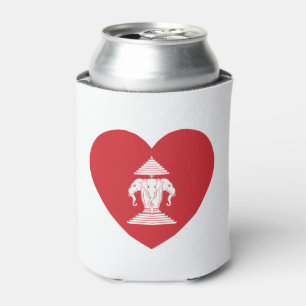 Enfriador De Latas Bandera del corazón del elefante Laotian Erawan 3