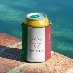 Enfriador De Latas Bandera del Día Nacional de la Festa della Repubbl