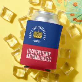 Enfriador De Latas Bandera del Día Nacional de Liechtenstein