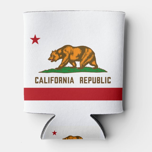 Enfriador De Latas Bandera del estado de California (Anverso)