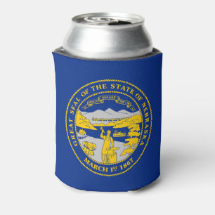 Enfriador De Latas Bandera del estado de Nebraska