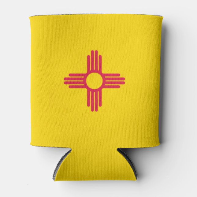 Enfriador De Latas Bandera del estado de Nuevo México (Anverso)