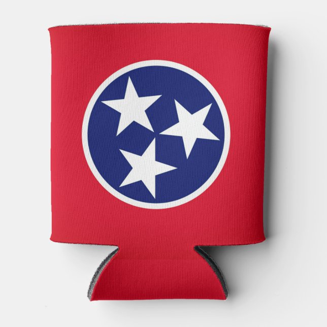 Enfriador De Latas Bandera del estado de Tennessee (Anverso)