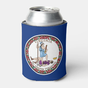 Enfriador De Latas Bandera del estado de Virginia