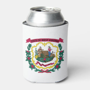 Enfriador De Latas Bandera del estado de Virginia Occidental