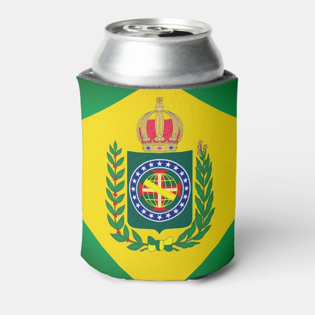 Enfriador De Latas Bandera del Imperio de Brasil (Reverso de la lata)