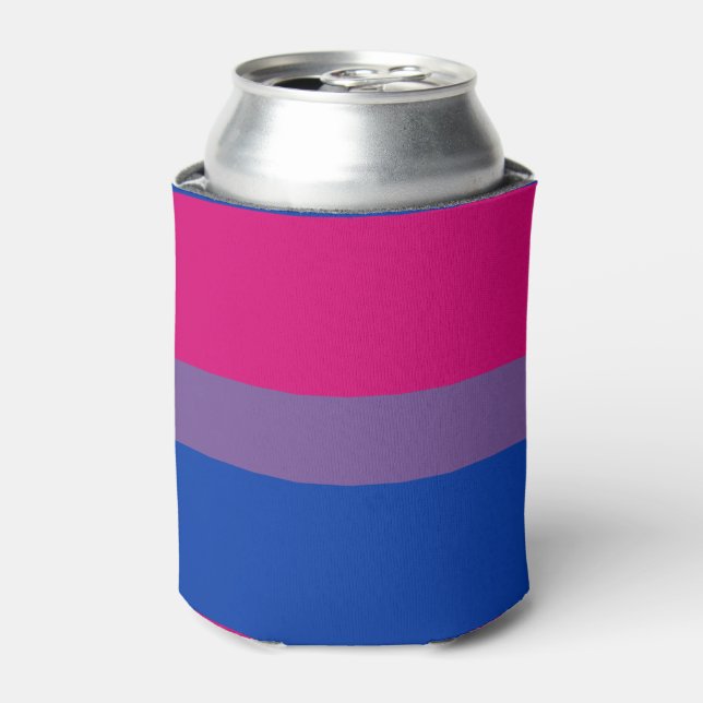 Enfriador De Latas Bandera del Orgullo Bisexual (Lata Anverso)