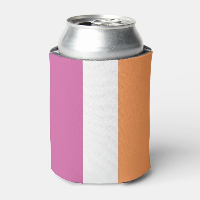 Enfriador De Latas Bandera del Orgullo Lesbiano LGBTQ (Lata Anverso)