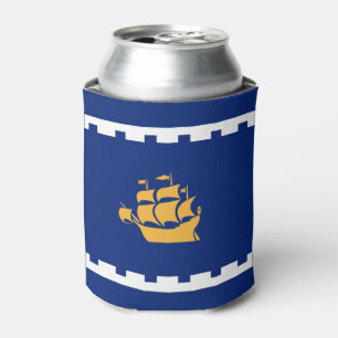 Enfriador De Latas Bandera del Refrigerador de bebidas de Quebec