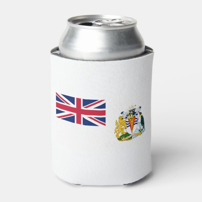 Enfriador De Latas Bandera del Territorio Antártico Británico (Lata Anverso)