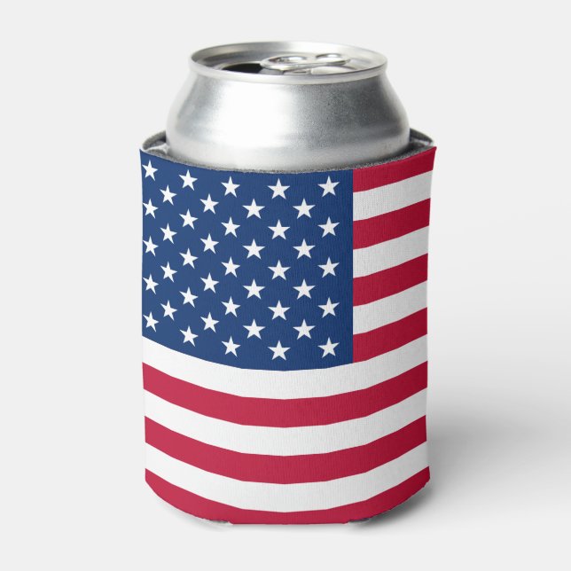 Enfriador De Latas Bandera estadounidense (Lata Anverso)