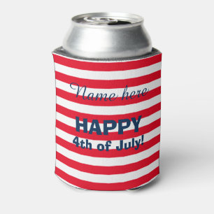 Enfriador De Latas Bandera estadounidense 4 de julio refrigeradores d