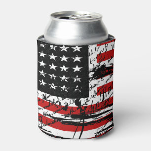 Enfriador De Latas Bandera estadounidense vintage