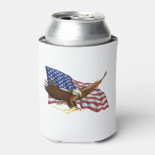 Enfriador De Latas Bandera estadounidense y águila