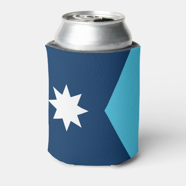 Enfriador De Latas Bandera estatal de Minnesota (Reverso de la lata)