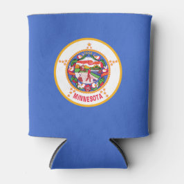 Enfriador De Latas Bandera estatal de Minnesota puede abrazar